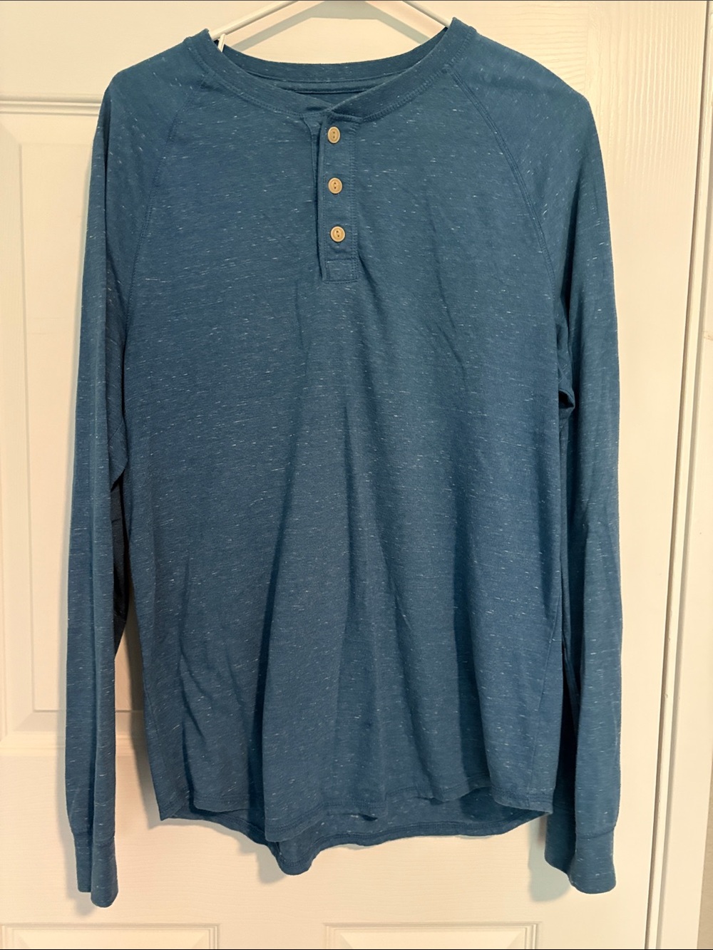 Goodfellow & Co Teal-Blue Long-Sleeve Henley